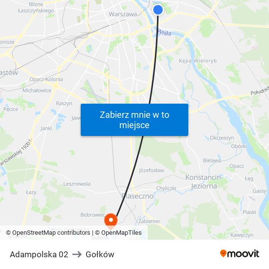 Adampolska 02 to Gołków map