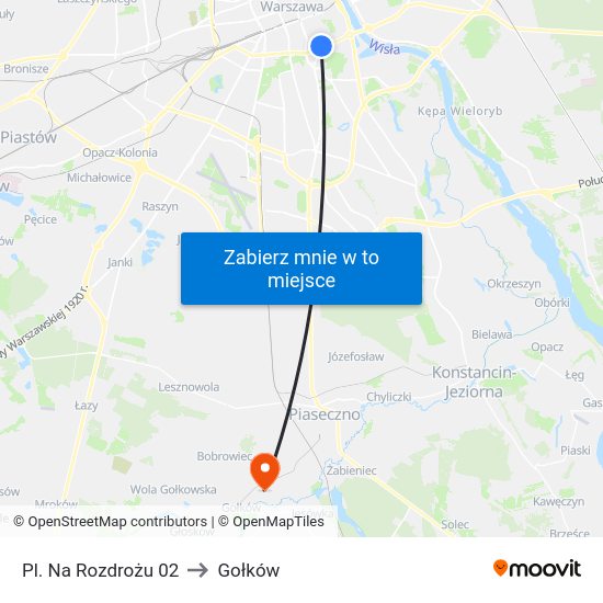 Pl. Na Rozdrożu to Gołków map