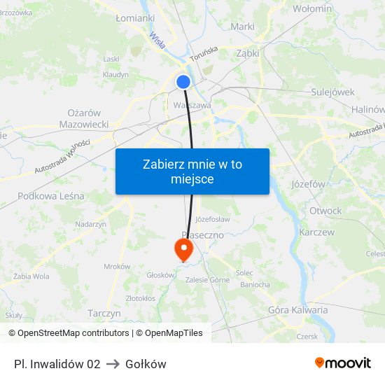 Pl. Inwalidów 02 to Gołków map