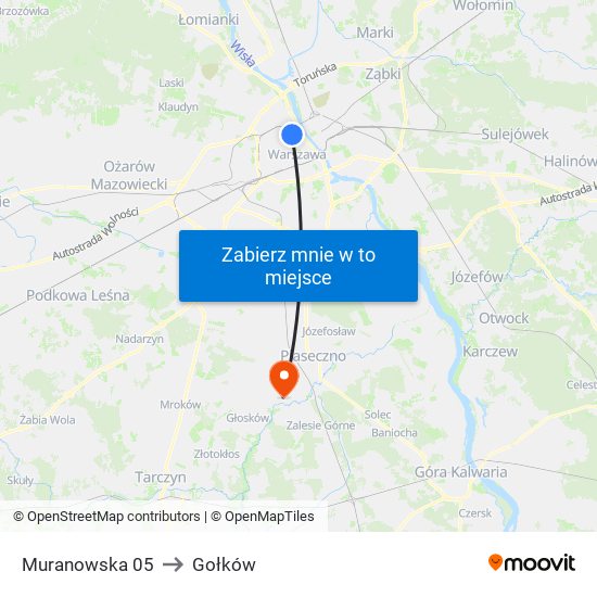 Muranowska 05 to Gołków map