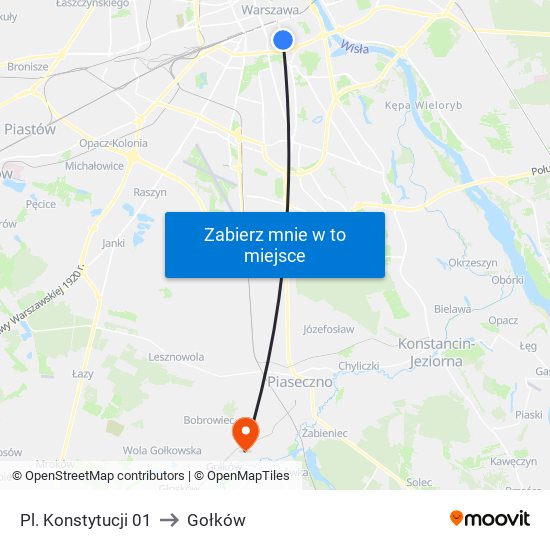 Pl. Konstytucji 01 to Gołków map