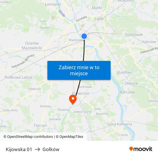 Kijowska to Gołków map