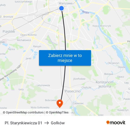 Pl. Starynkiewicza 01 to Gołków map