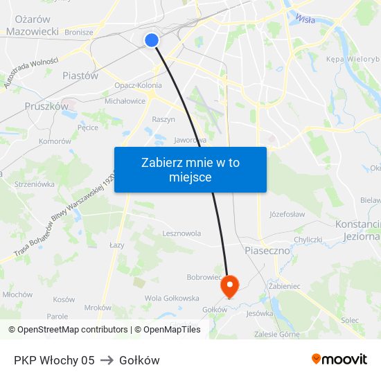 PKP Włochy 05 to Gołków map