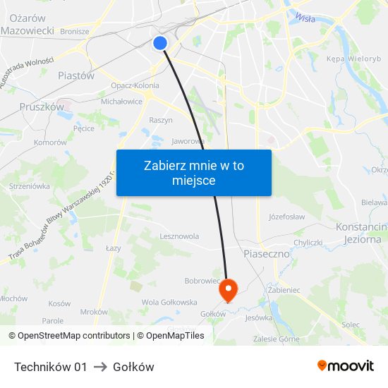 Techników 01 to Gołków map