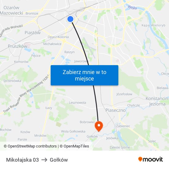 Mikołajska 03 to Gołków map