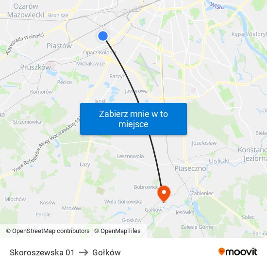 Skoroszewska 01 to Gołków map