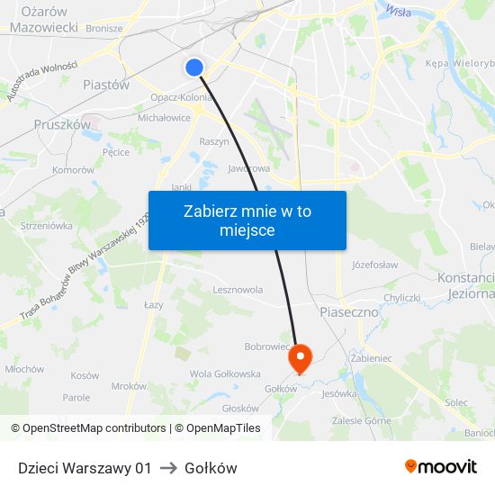 Dzieci Warszawy 01 to Gołków map