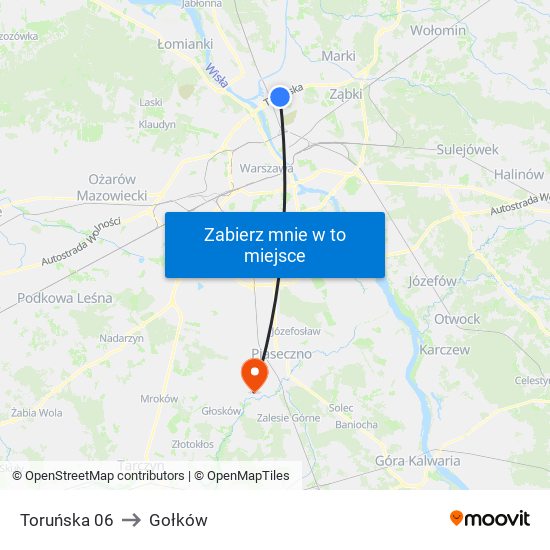 Toruńska 06 to Gołków map