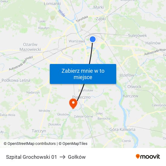 Szpital Grochowski 01 to Gołków map