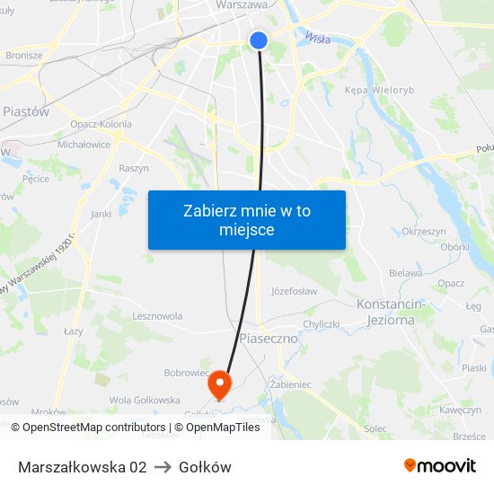 Marszałkowska 02 to Gołków map