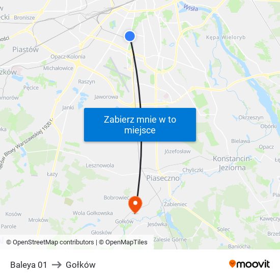 Baleya 01 to Gołków map