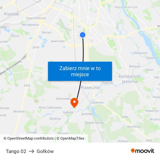 Tango 02 to Gołków map