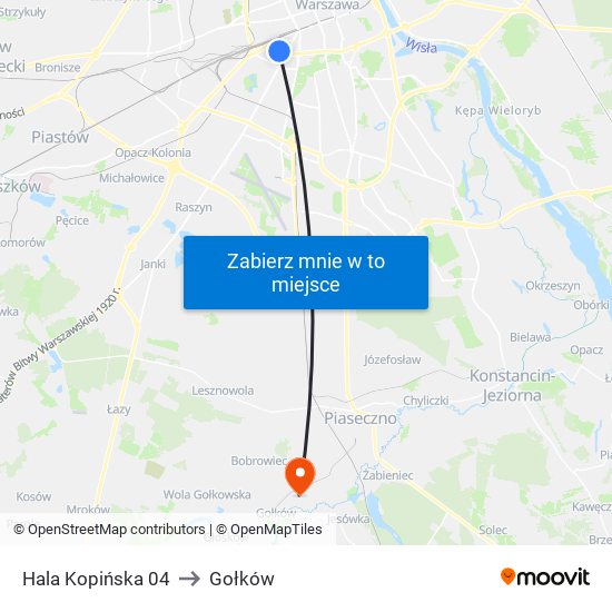 Hala Kopińska 04 to Gołków map