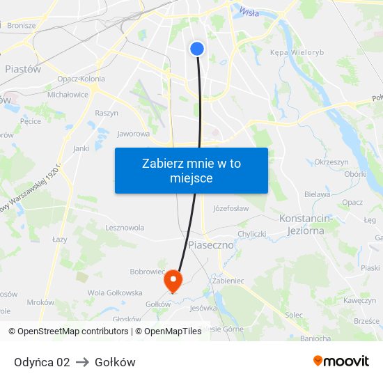 Odyńca 02 to Gołków map