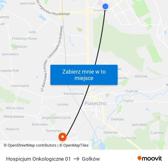 Hospicjum Onkologiczne to Gołków map