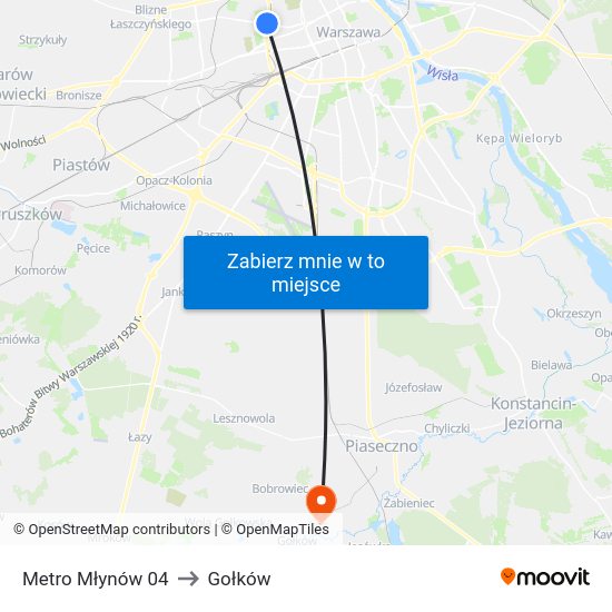 Metro Młynów 04 to Gołków map