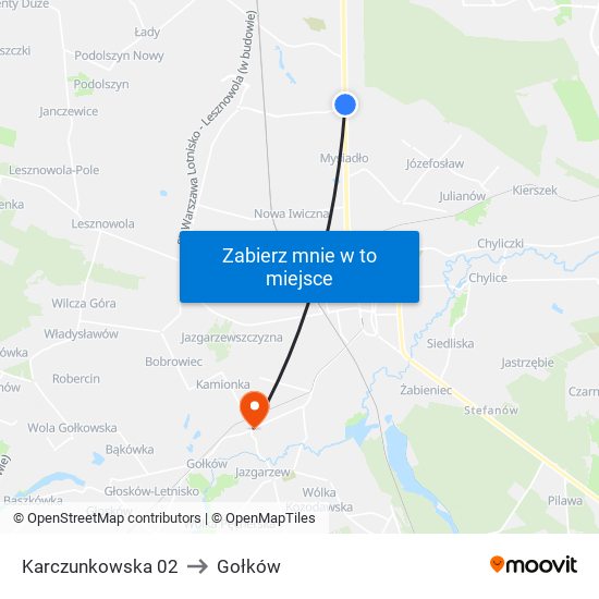 Karczunkowska 02 to Gołków map