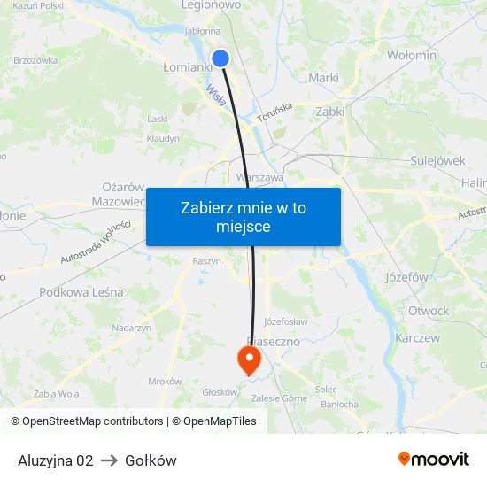 Aluzyjna 02 to Gołków map