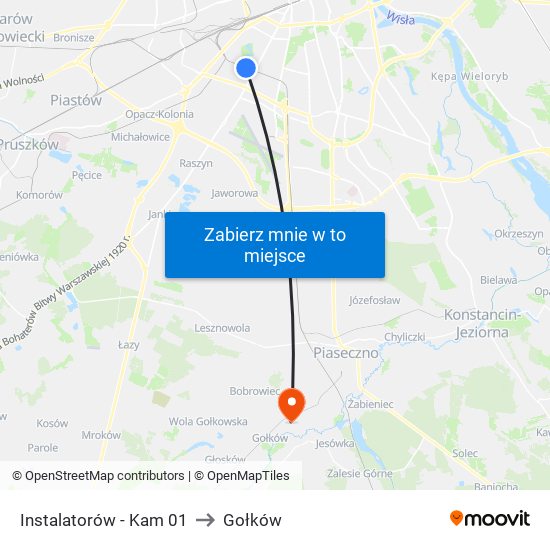 Instalatorów - Kam 01 to Gołków map