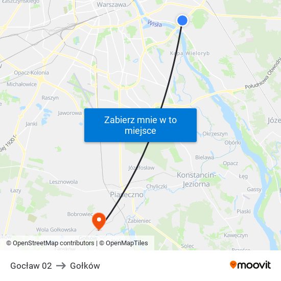 Gocław 02 to Gołków map