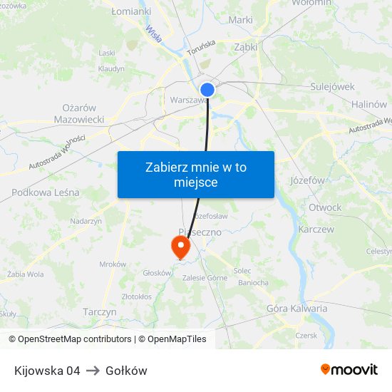 Kijowska 04 to Gołków map