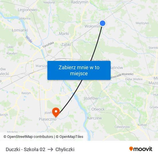 Duczki - Szkoła 02 to Chyliczki map