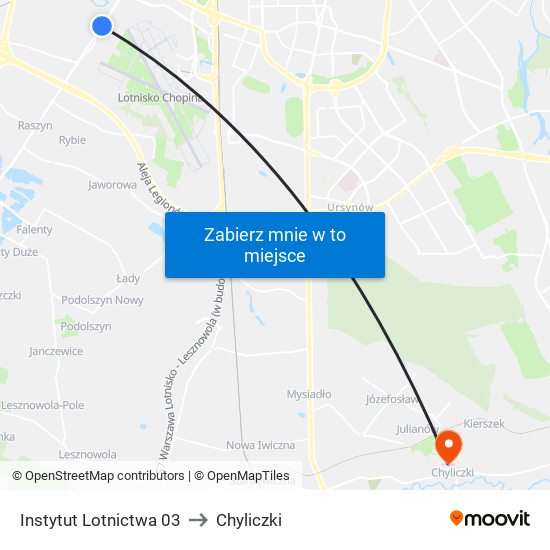 Instytut Lotnictwa 03 to Chyliczki map