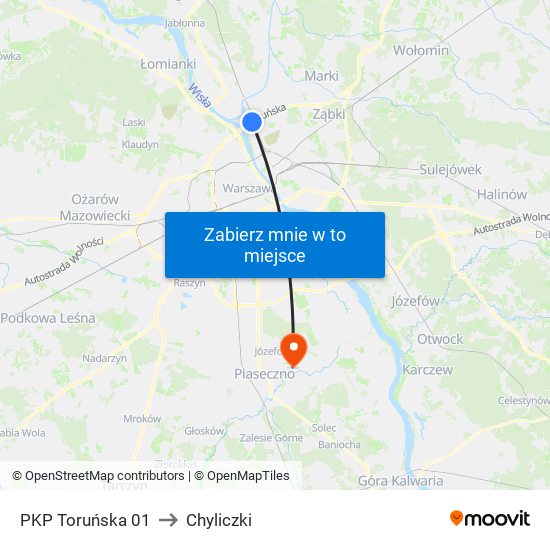 PKP Toruńska 01 to Chyliczki map