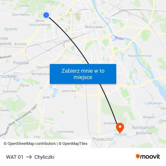 WAT 01 to Chyliczki map