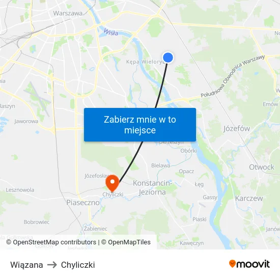 Wiązana to Chyliczki map