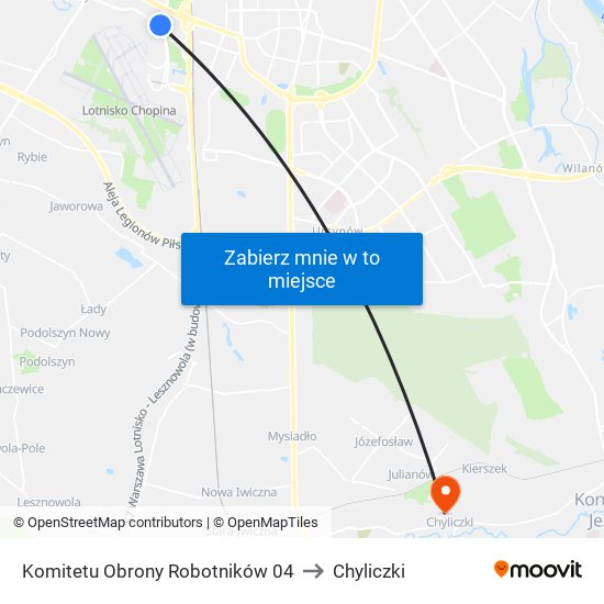 Komitetu Obrony Robotników 04 to Chyliczki map