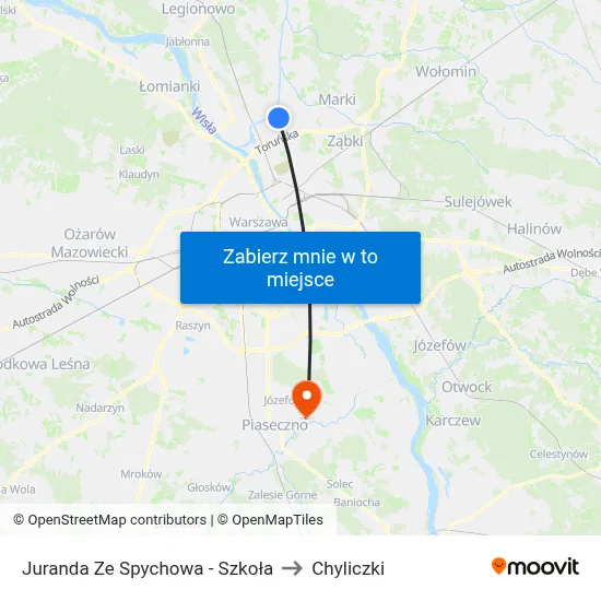 Juranda Ze Spychowa - Szkoła to Chyliczki map