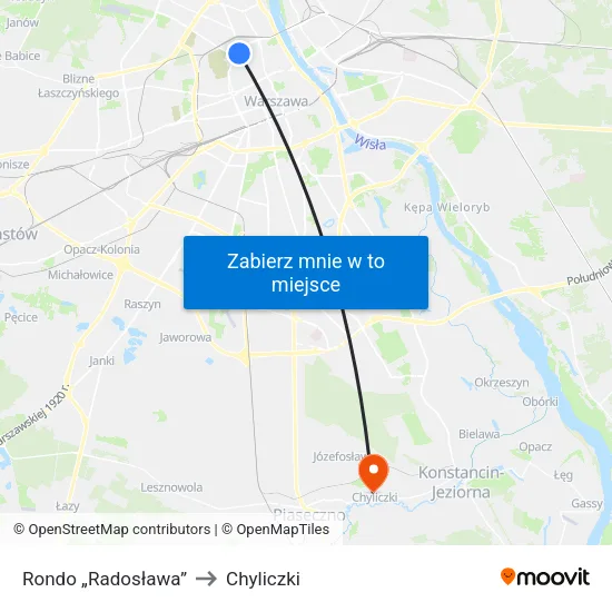 Rondo „Radosława” to Chyliczki map
