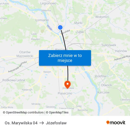 Os. Marywilska 04 to Józefosław map