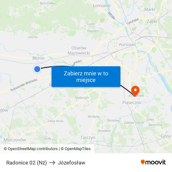 Radonice 02 (Nż) to Józefosław map