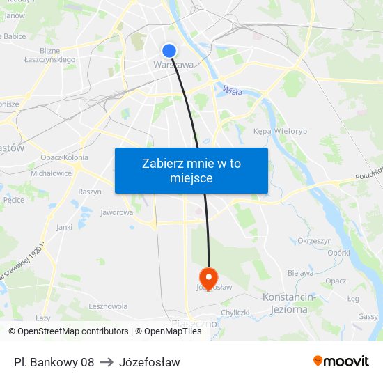 Pl. Bankowy 08 to Józefosław map