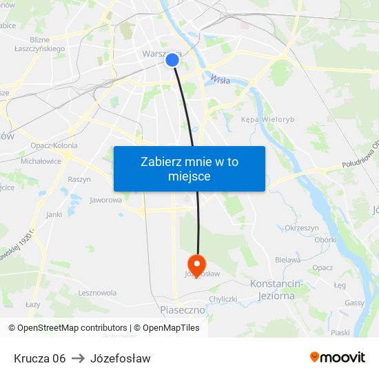 Krucza to Józefosław map