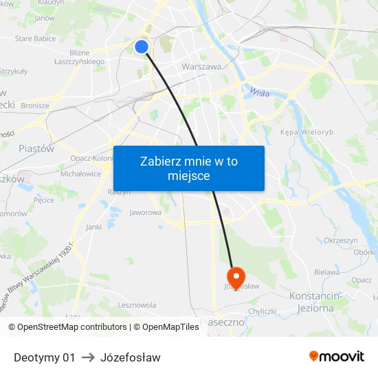 Deotymy 01 to Józefosław map