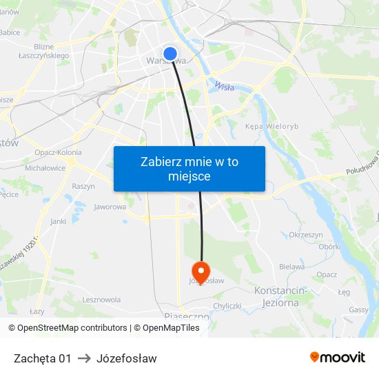 Zachęta 01 to Józefosław map