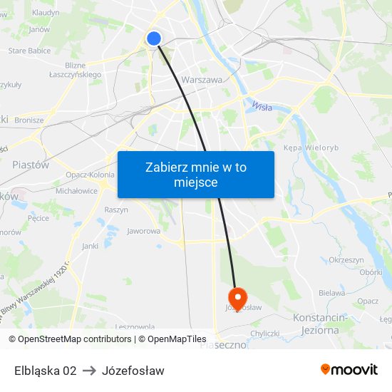 Elbląska 02 to Józefosław map