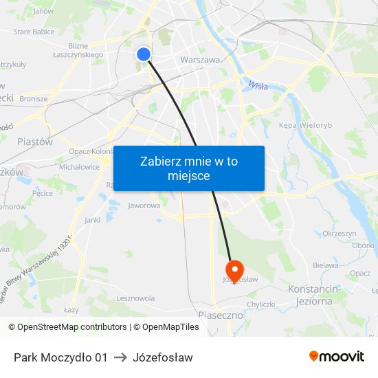 Park Moczydło 01 to Józefosław map