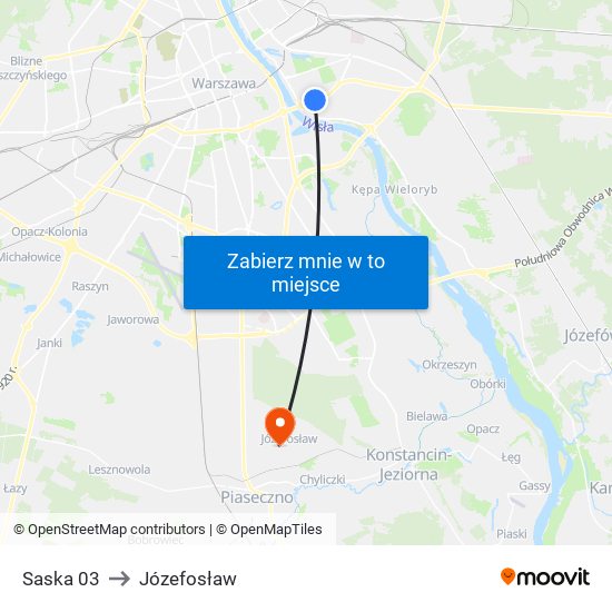 Saska 03 to Józefosław map