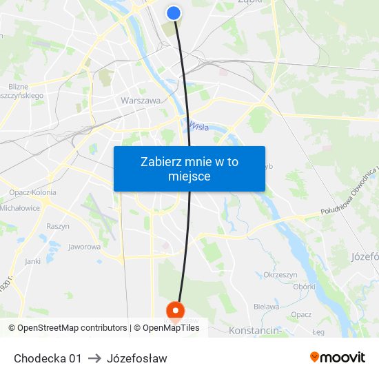 Chodecka 01 to Józefosław map