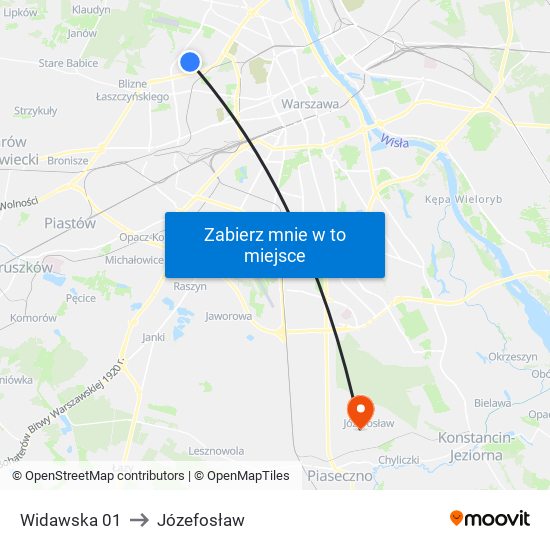 Widawska 01 to Józefosław map