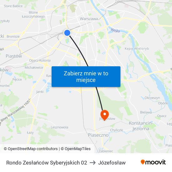 Rondo Zesłańców Syberyjskich 02 to Józefosław map