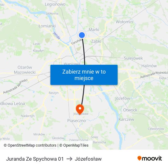 Juranda Ze Spychowa 01 to Józefosław map