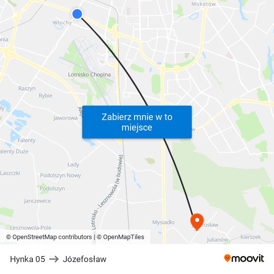 Hynka 05 to Józefosław map