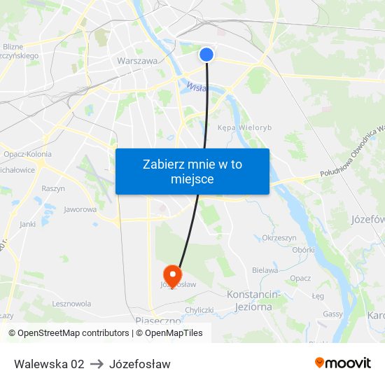 Walewska 02 to Józefosław map