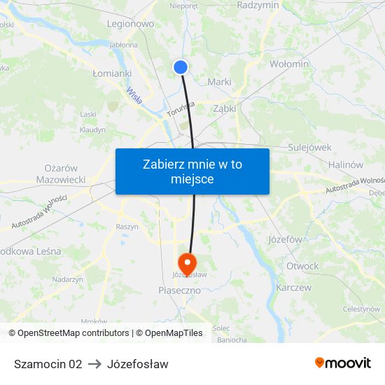 Szamocin 02 to Józefosław map